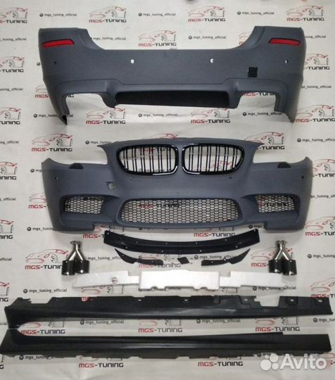 Обвес BMW 5 series f10 стиль M5 карбон насадки