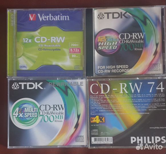Оптические диски, болванки DVD-RW (R), +WR (R), CD