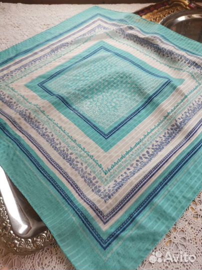 Винтаж платок нежные тона