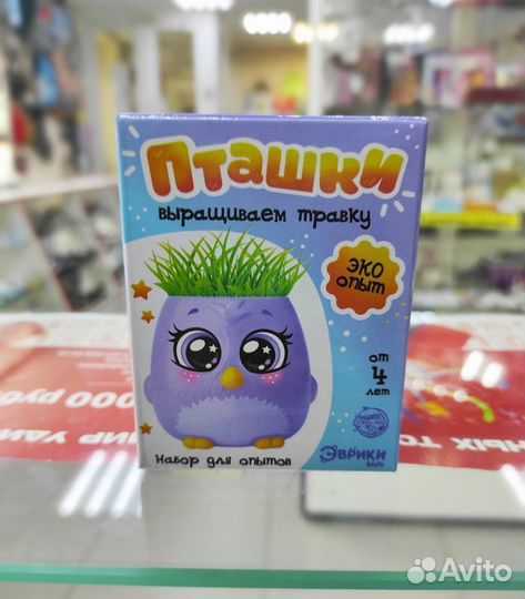 Набор для опытов «Пташки, выращиваем травку», фиол