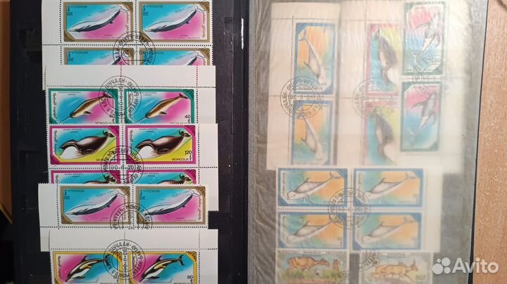 Кляссер с марками Монголии, 20 страниц