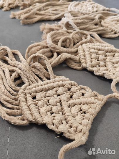 Гирлянда макраме флажки