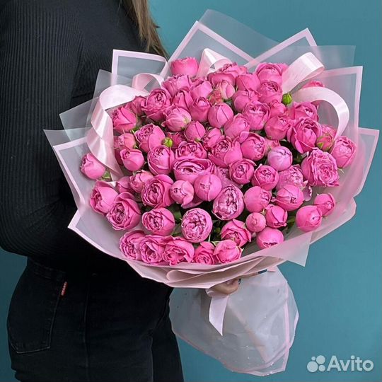 Кустовые розы цветы букет роз