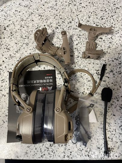 Активные тактические стрелковые наушники