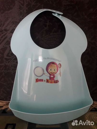 Нагрудник-слюнявчик силиконовый