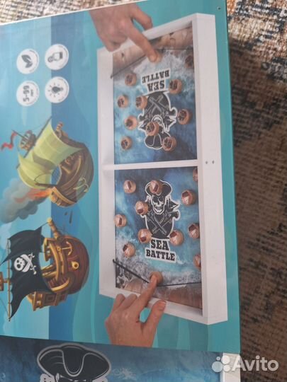 Детские настольные игры Морской бой, новая