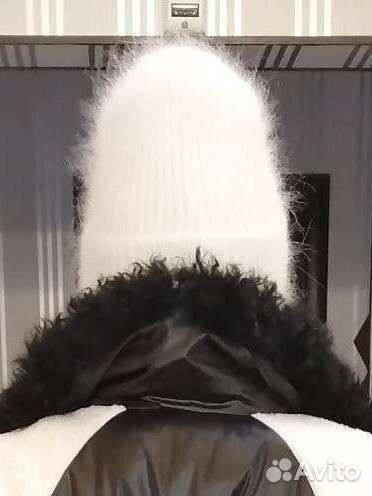 Шапка женская вязаная ангора