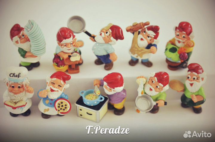 Серия Гномы мастеровые и другие серии из киндеров