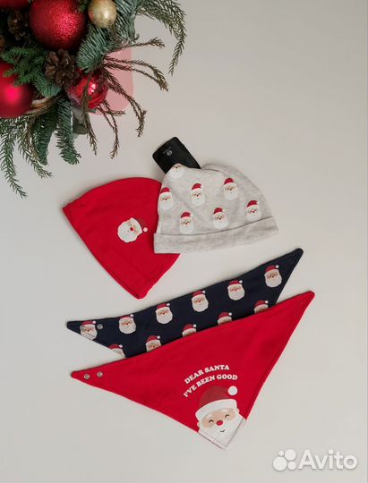 Новогодние шапки и нагрудники
