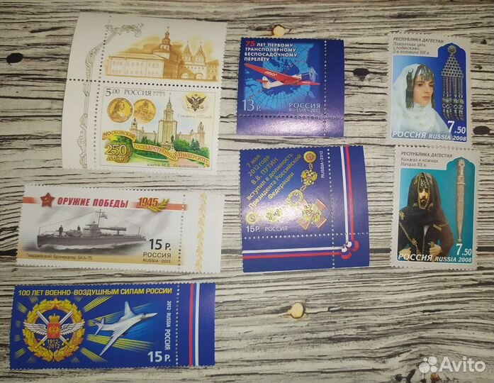 Художественные чистые марки России