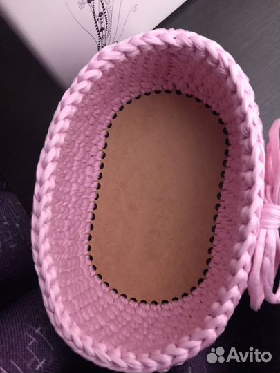 Корзина из трикотажной пряжи