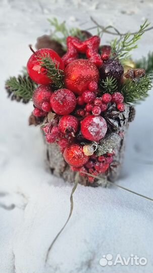 Новогодние интерьерные композиции