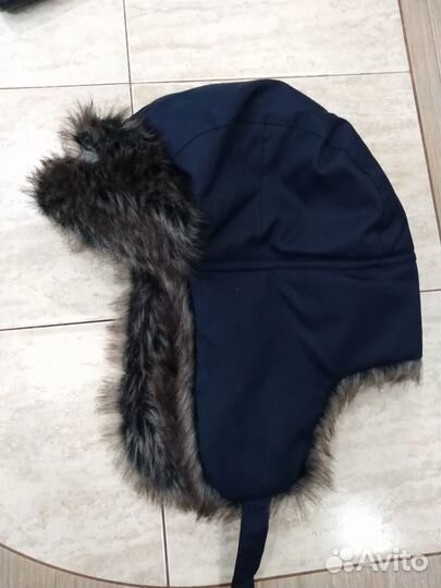 Зимняя шапка-ушанка детская