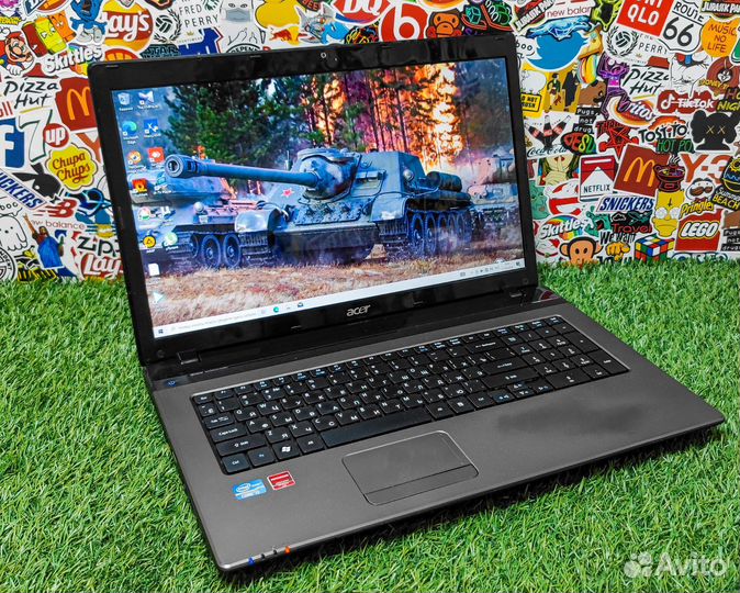 Шустрый Ноутбук с большим экраном 17.3