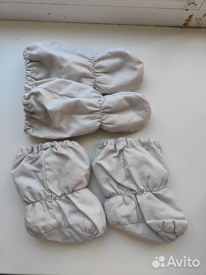 Пинетки и варежки reima демисезонные