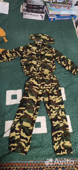 Костюм детский на 3 4 года солдат военный камуфляж