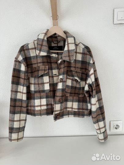 Теплая рубашка женская