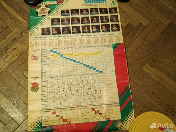Плакат-календарь Зенит Футбол87