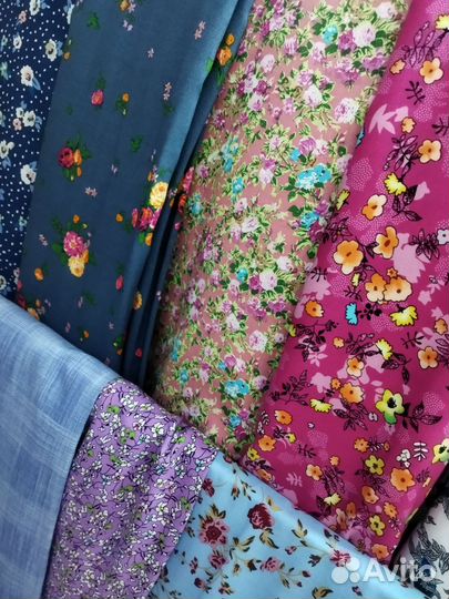 Штапель разный, отрезом