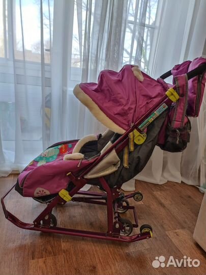 Детские санки коляска