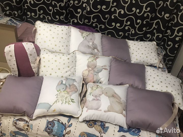 Бортики в детскую кроватку