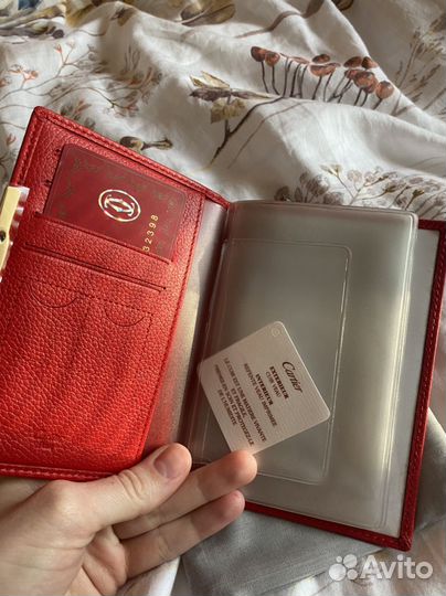 Обложка для документов кожа Cartier