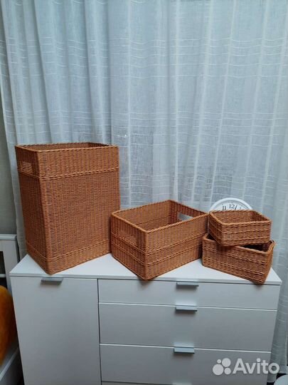 Плетеные корзины, ручная работа