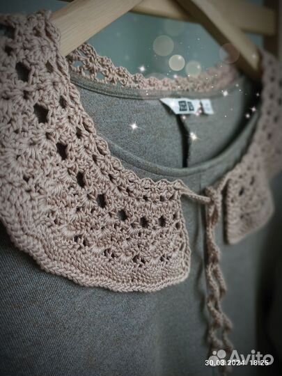 Съемный вязанный воротничок