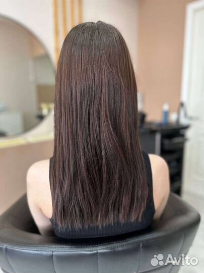 Кератиновое выпрямление волос