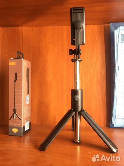 Штатив для телефона, bluetooth (трипод- монопод)