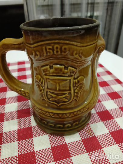 Советская пивная кружка 0,75 л и 1,0 л керамика