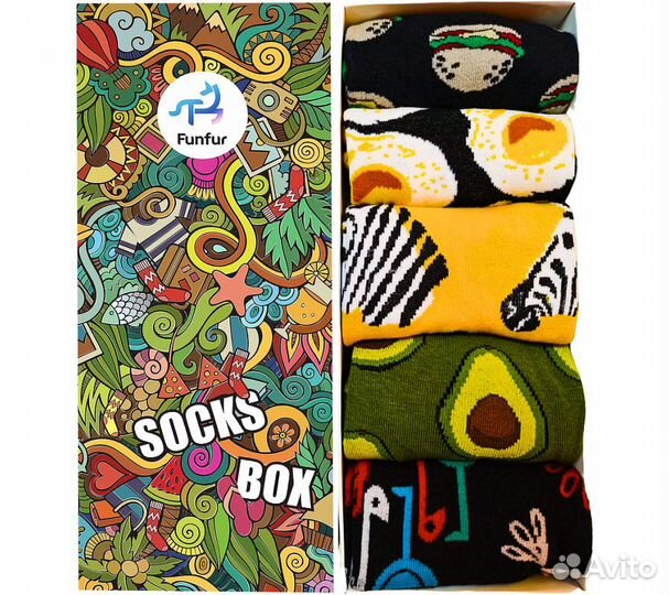 Носки Funfur Allegory в наборе 5 пар