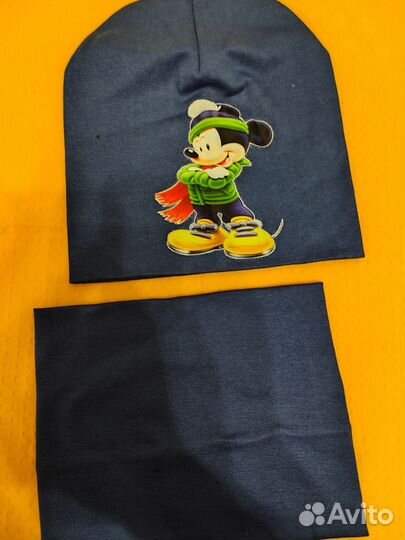 Комплект шапка и снуд для мальчика