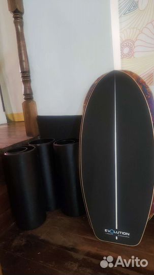 Баланс борд evolutionone black serf + 2 ролика