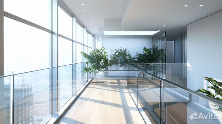 Стеклянные перила и ограждения