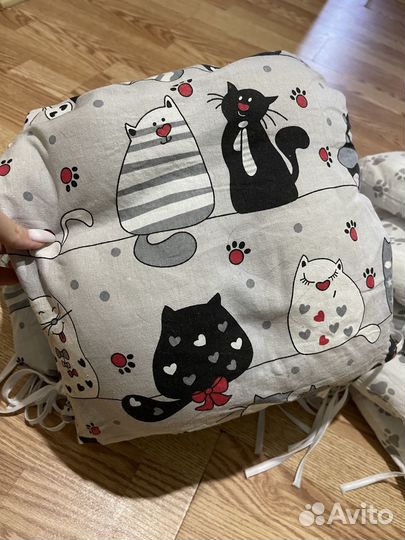 Бортики для детской кровати подушки