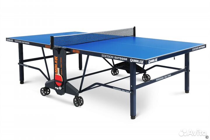Стол теннисный Gambler Edition Outdoor Синий