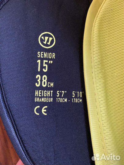 Щитки хоккейные Warrior sr15