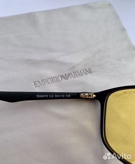Очки emporio armani желтые поляризационные