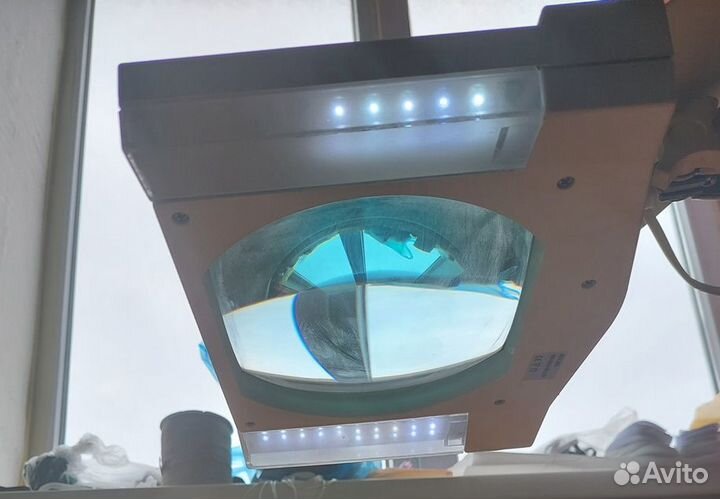 Лампа лупа настольная