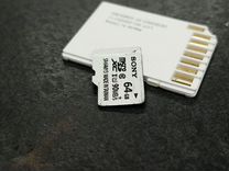 Быстрая флешка от Sony microSD 64gb