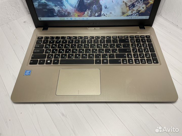 Игровой ноутбук Asus intеl/4ядра/MX110/SSD