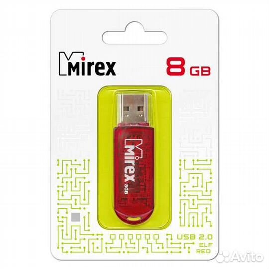 Флешка Mirex Elf USB 2.0 13600-fmurde08 8Gb