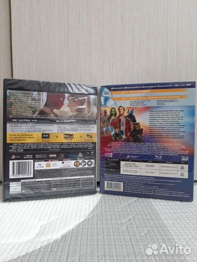 4К Blu-ray Новый Человек-паук/Стражи Галактики 2