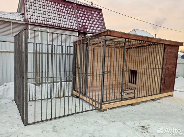 Вольер для собак с выгулом