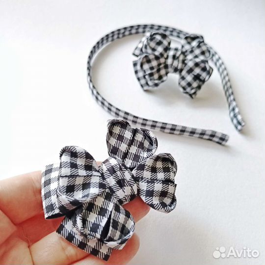 Школьные бантики ручной работы