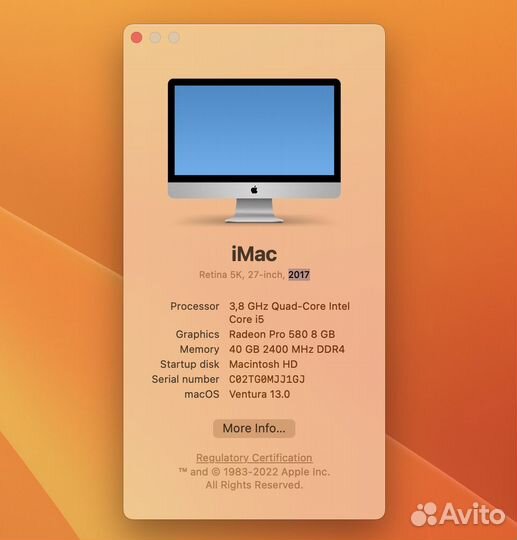 Apple iMac 27 retina 5k