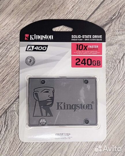 Твердотельный накопитель, SSD, Kingston 240gb