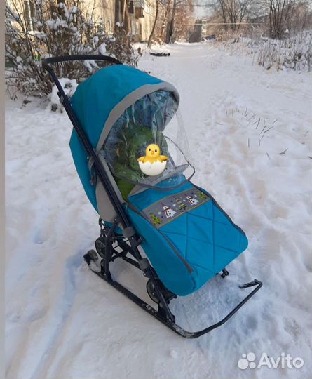 Детские санки коляска бу