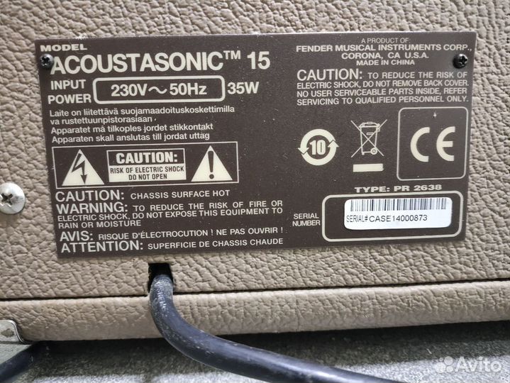 Комбоусилитель fender acoustasonic 15 combo